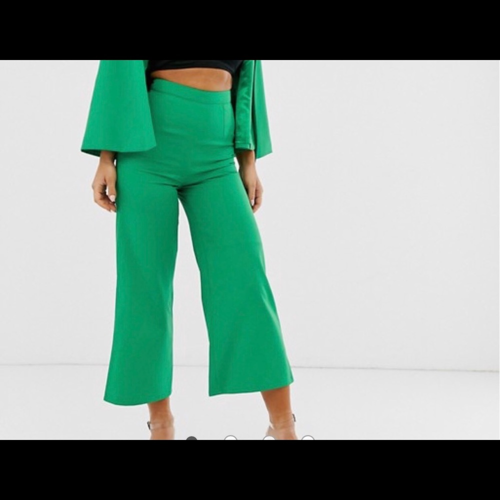 Club L London tailored wide leg pants